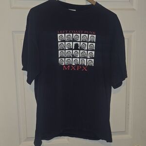 Vintage Jerzees Blue MXPX Left Coast Punk Graphic Tee